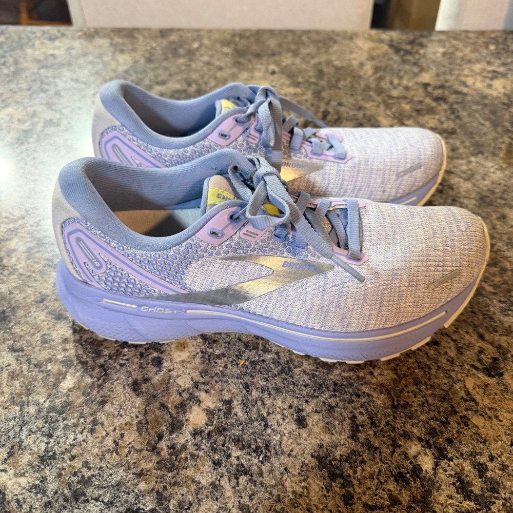 Brooks Ghost 14 Lavender Purple Running Shoes 1203561B566 Womens 6.5